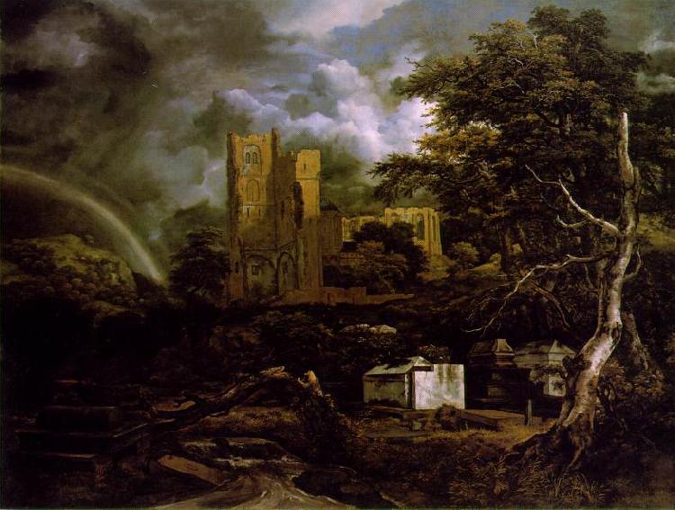 Jacob van Ruisdael Jewish Cemetery Sweden oil painting art